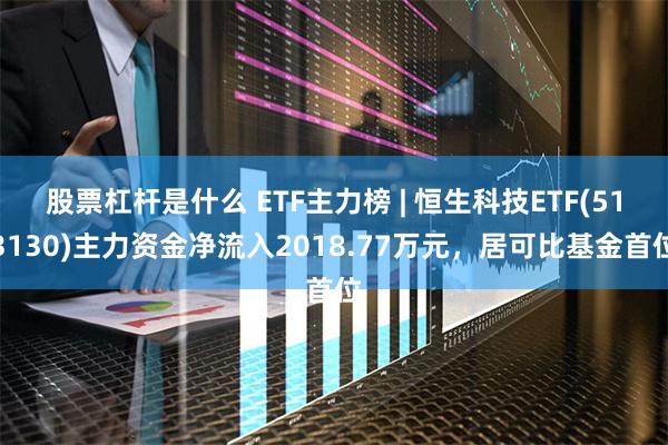 股票杠杆是什么 ETF主力榜 | 恒生科技ETF(513130)主力资金净流入2018.77万元，居可比基金首位