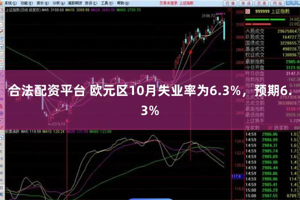 合法配资平台 欧元区10月失业率为6.3%，预期6.3%